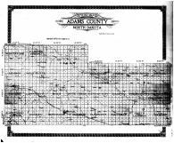 Adams County Outline Map, Adams County 1917